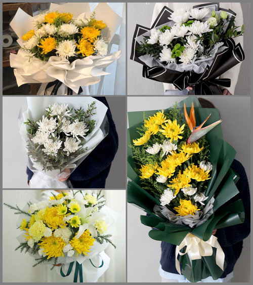 山东莱芜钢城区辛庄镇西铁车村白事花束代送